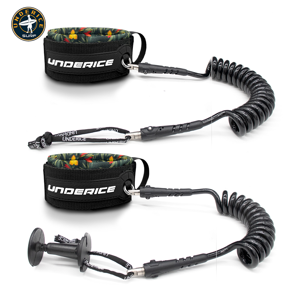 Surfboard Leash - TPU Surfbrett-Leash, verstellbare Spiral-Leash, Bodyboard-Sicherheitsleine, SUP-Feder-Handgelenkschlaufe,