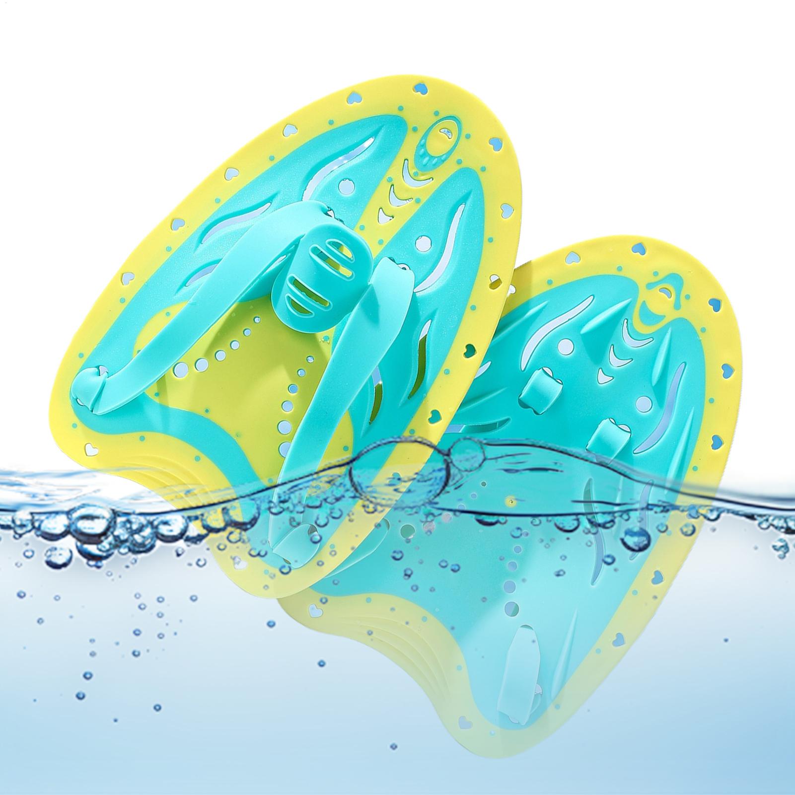 Swim Fins - Schwimmpaddel, Schwimmübungsausrüstung mit verstellbarem Riemen, Schwimmübungshandflossen