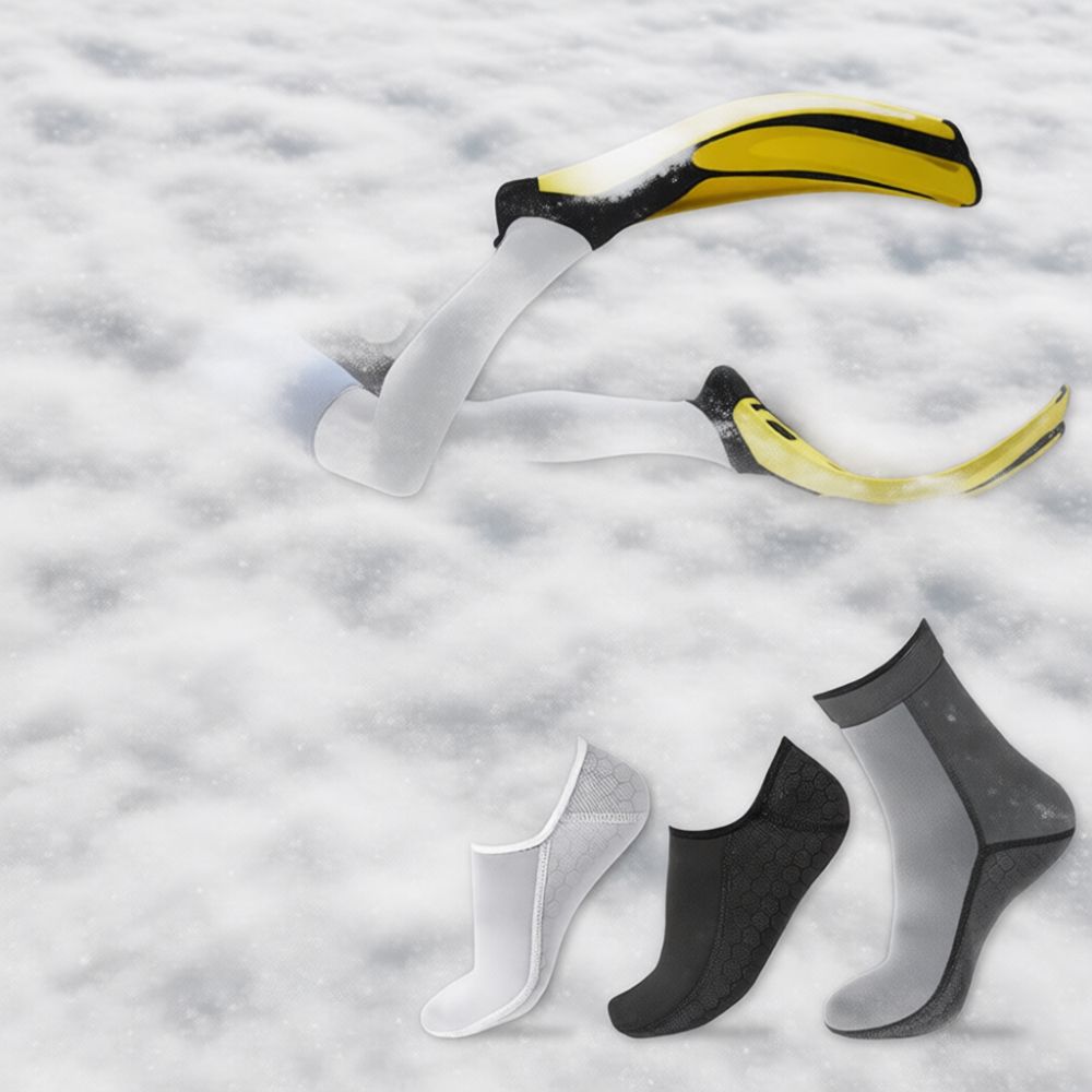 Swim Fins - 3 mm Neopren-Tauchsocken, Schnorchel- und Schwimmflossenstiefel,