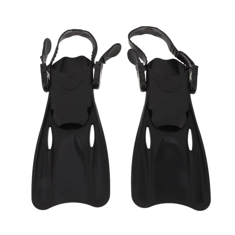 Swim Fins - Verstellbare Kinder-Schwimmtrainingsflossen, kurze Schnorchelflossen mit offener