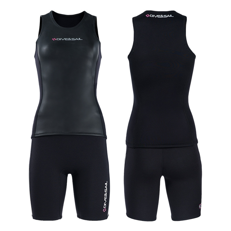 Wetsuit Men - Unisex 2mm Leder-Neopren-Tauchanzug-Weste für Männer und