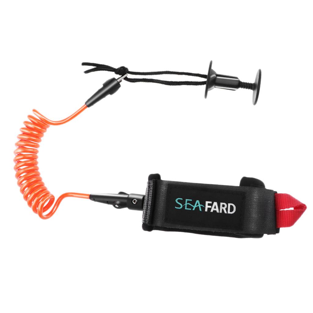 Surfboard Leash - Komfortable Gepolsterte Handgelenksleine für Bodyboard, Surfbrett-Spiralschnur,