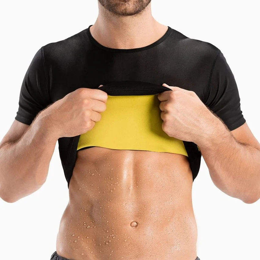 Wetsuit Men - Sauna T Shirts Männer Flache Bauch