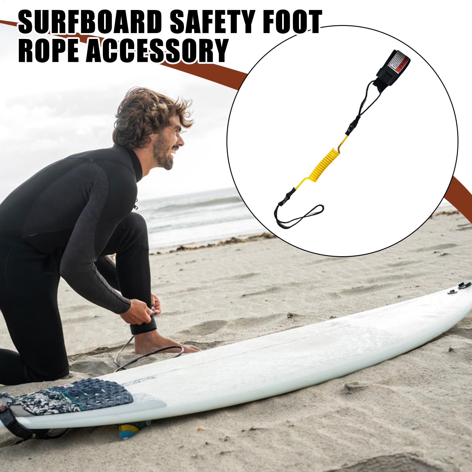 Surfboard Leash - Surfbrett-Bodyboard-Sicherheitsleine - Spiralförmiger Klettverschluss-Handgelenkriemen für aufblasbare