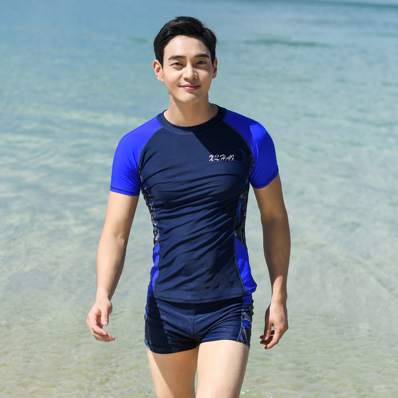 Wetsuit Men - Plus Size Bademode Koreanische Stil Badeanzug