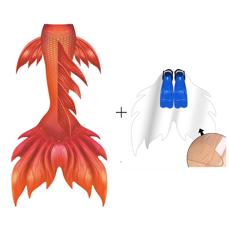 Orange Frau Meerjungfrau Schwa – Swim Fins Bewertung und Preis