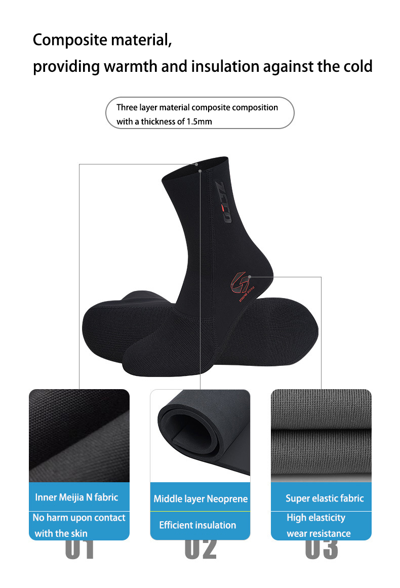 1,5 mm Neopren-Tauchsocken, ru – Wetsuit Men Bewertung und Preis