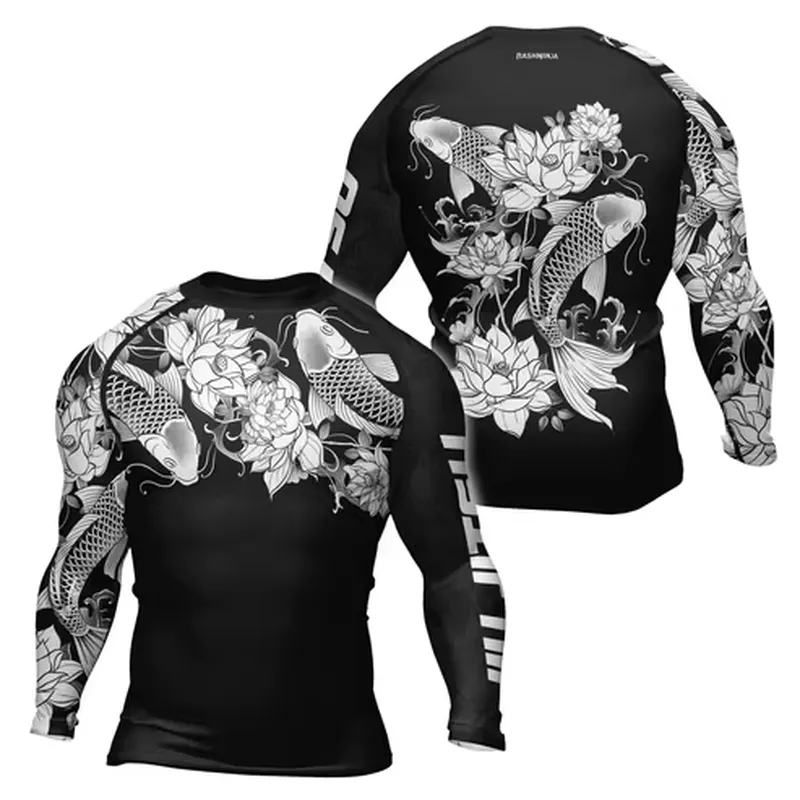 3D Langarm Herren Retro Schnel – Rash Guard Bewertung und Preis